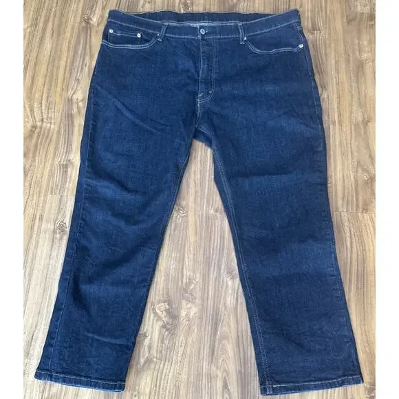 Levis 541 Jeans Mens Sz 44x29 Dark Wash Straight Denim Cotton Blend - Picture 1 of 7